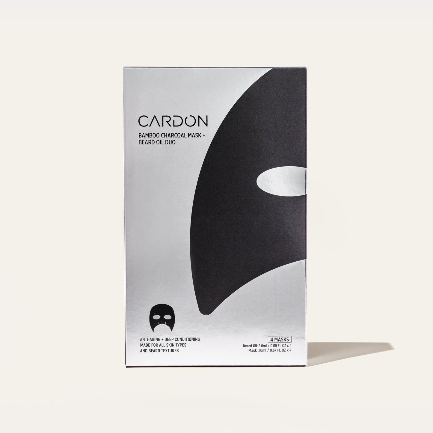 Bamboo Charcoal Sheet Mask + Beard Oil