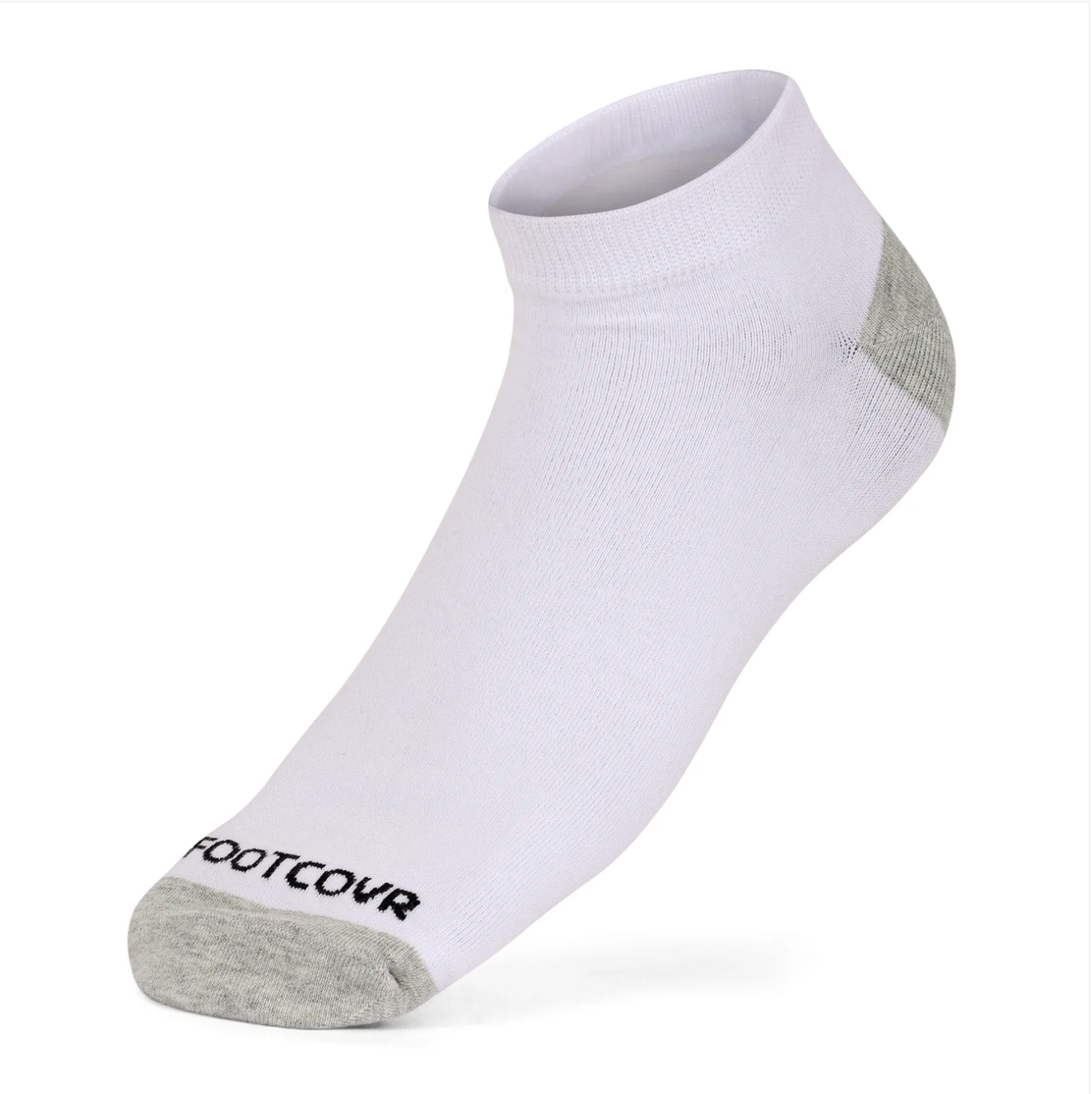 Footcovr White Low Ankle Socks - 6 Pair