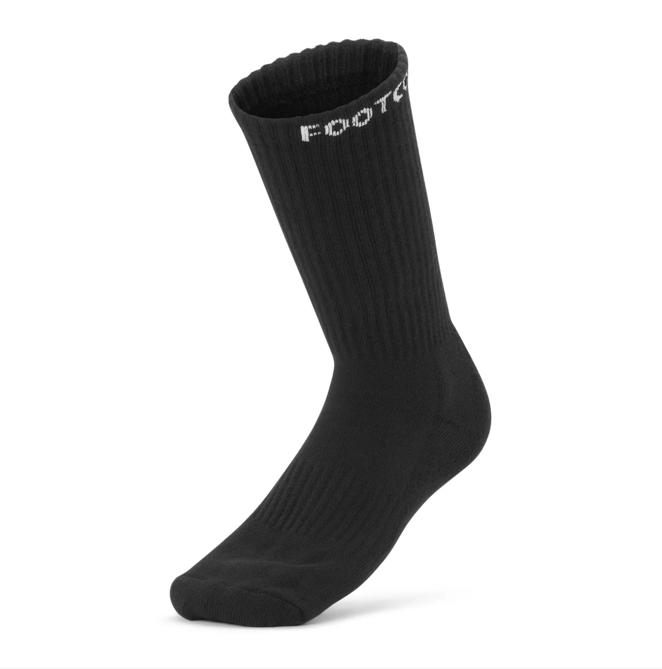 Footcovr Black Cushioned Crew Socks - 6 Pair